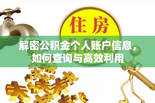 平桂解密公积金个人账户信息，如何查询与高效利用