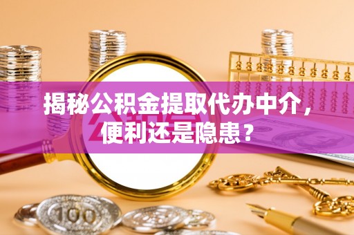 平桂揭秘公积金提取代办中介，便利还是隐患？