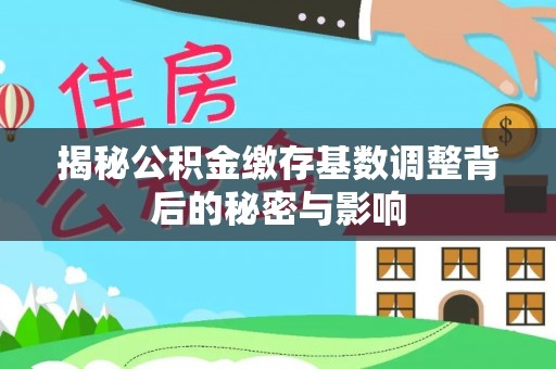 平桂揭秘公积金缴存基数调整背后的秘密与影响